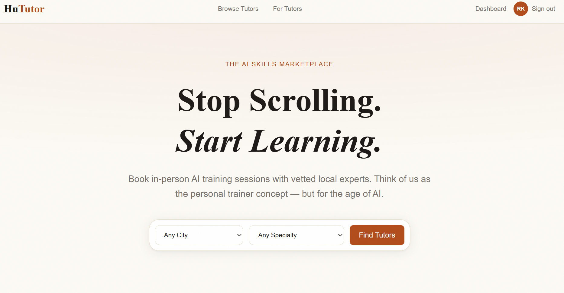 Screenshot of AI IRL