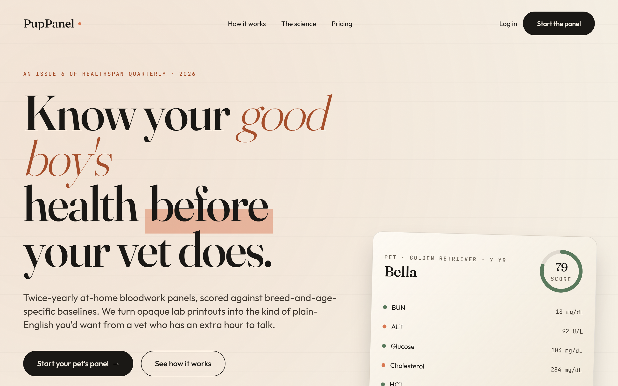 Screenshot of Pet Health